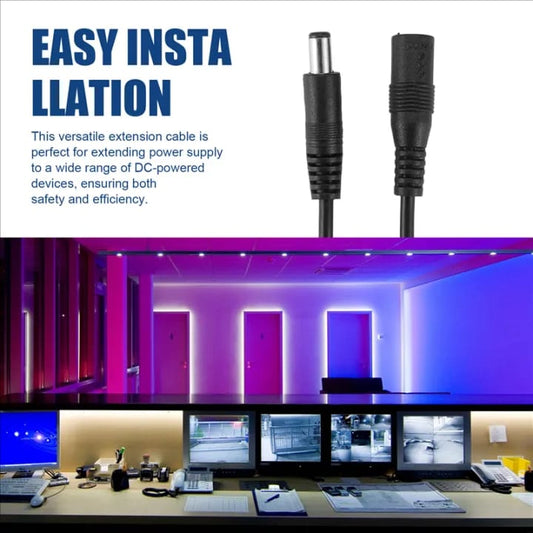 5m Dc extension cable female to male plug