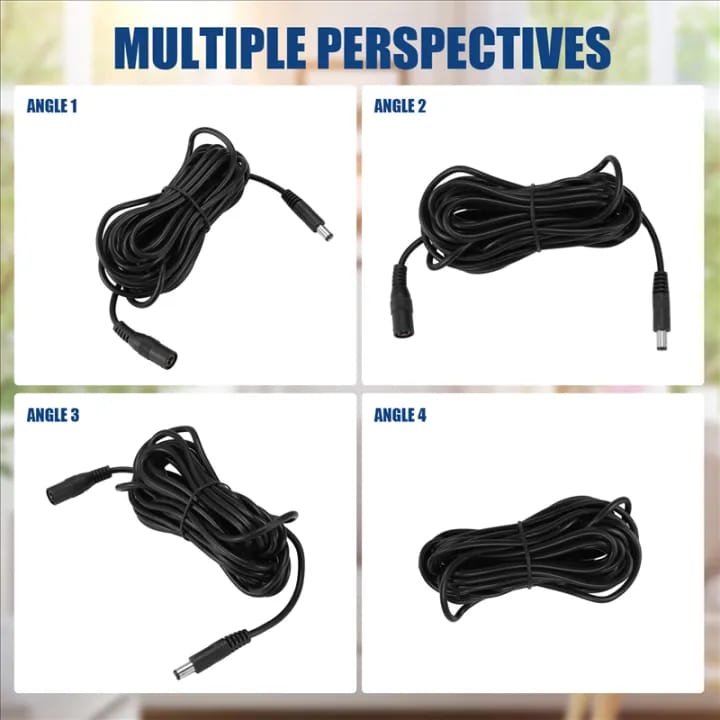 5m Dc extension cable female to male plug