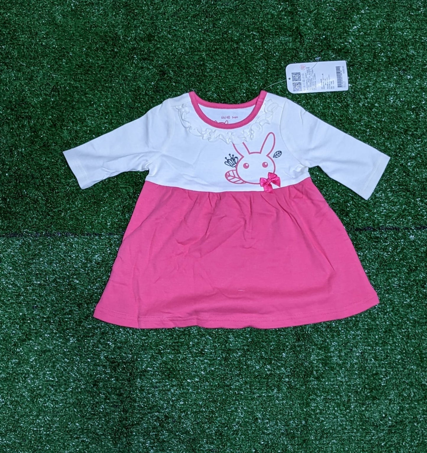 FULL SLEEVES BABY GIRL FROCK STYLE SHIRT CM0188
