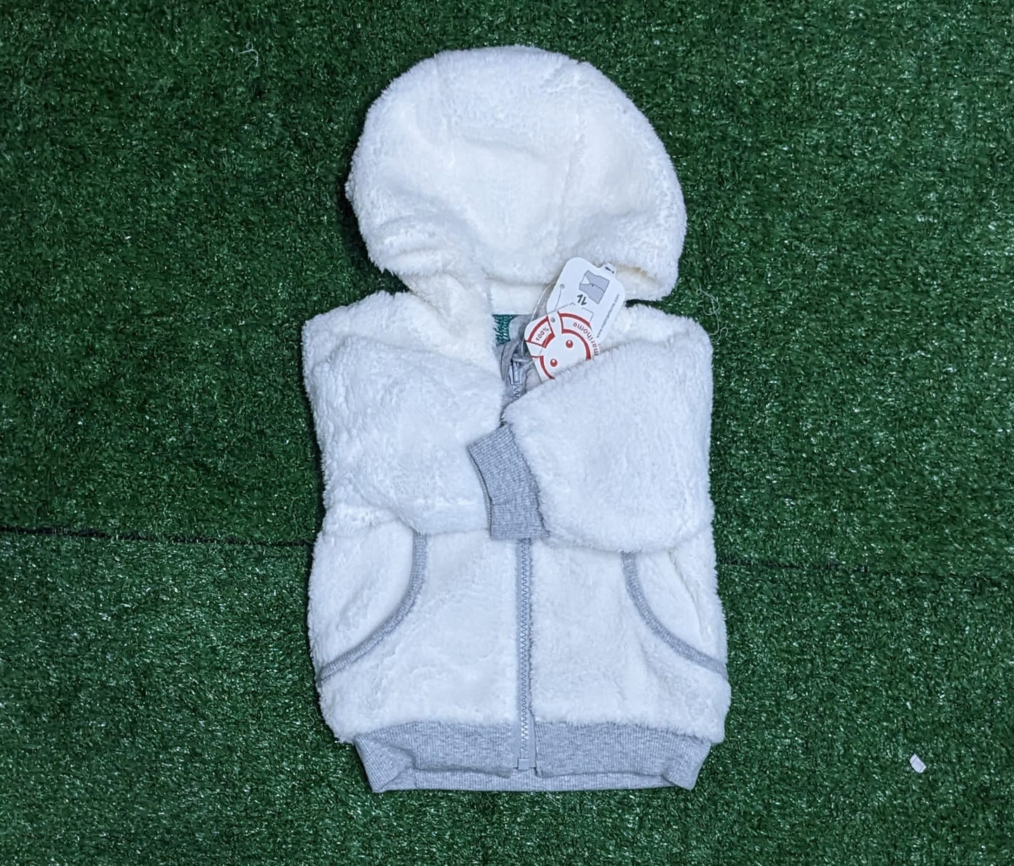 DOUBLE COTTON OUTTER FUR BABY HOODIE CM0218
