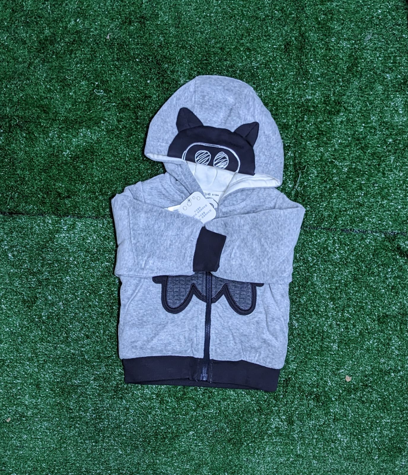 DOUBLE COTTON WITH POLYESTER FILLING FULL SLEEVES HOODIE CM0212