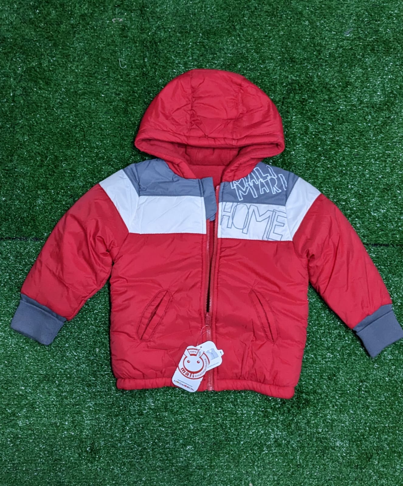 DOUBLE COTTON WITH POLYESTER FILLING PARACHUTE STUFF OUTTER BABY JACKET/HOODIE CM0210