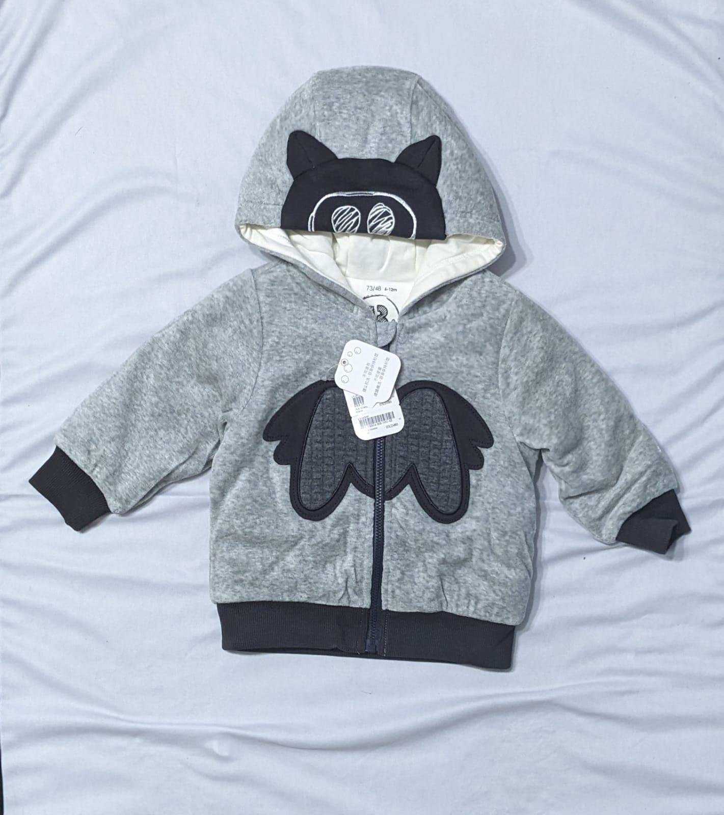 DOUBLE COTTON WITH POLYESTER FILLING FULL SLEEVES HOODIE CM0212