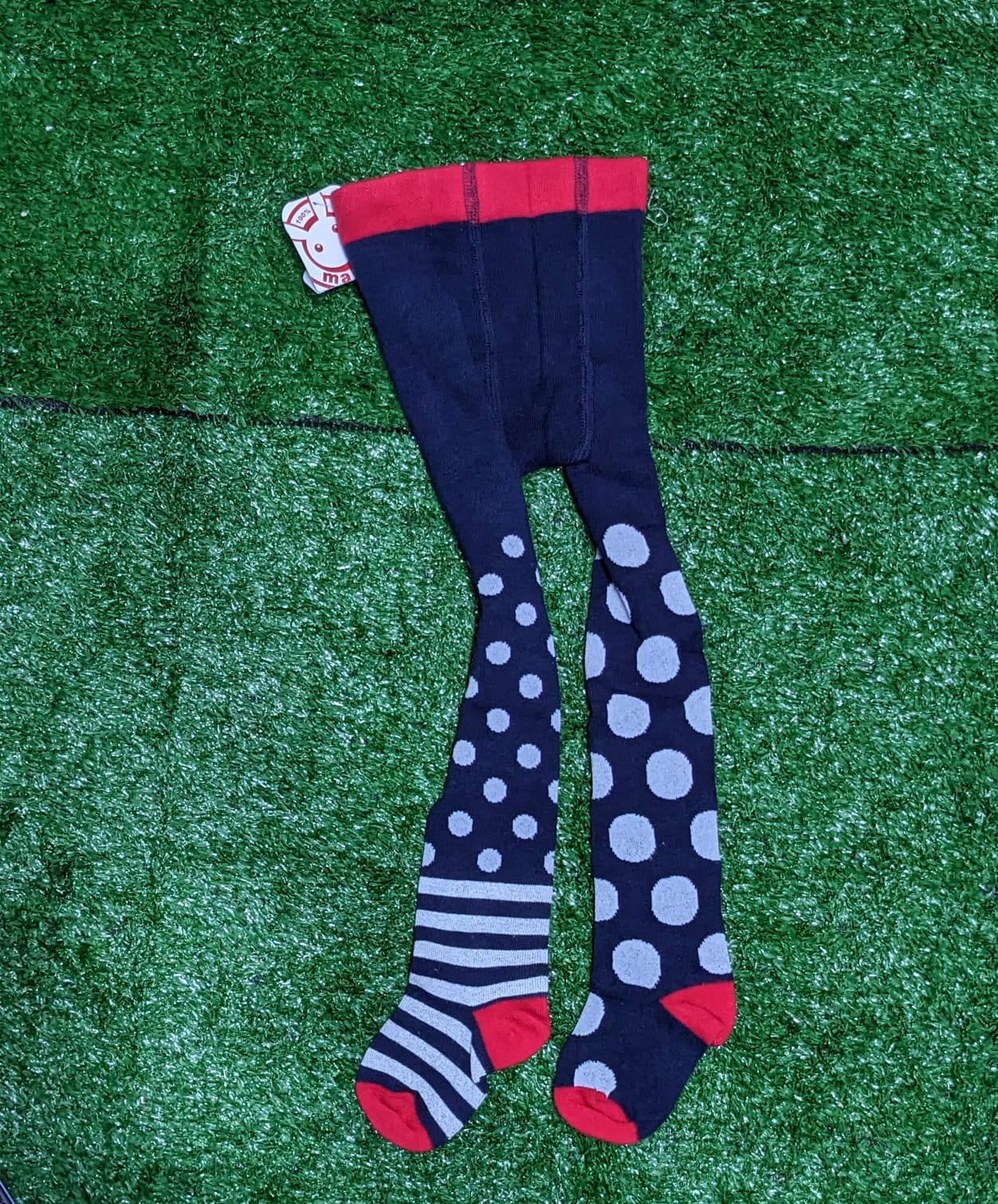 BABY LEGGI WHITE DOTTED SOCKS CM0165