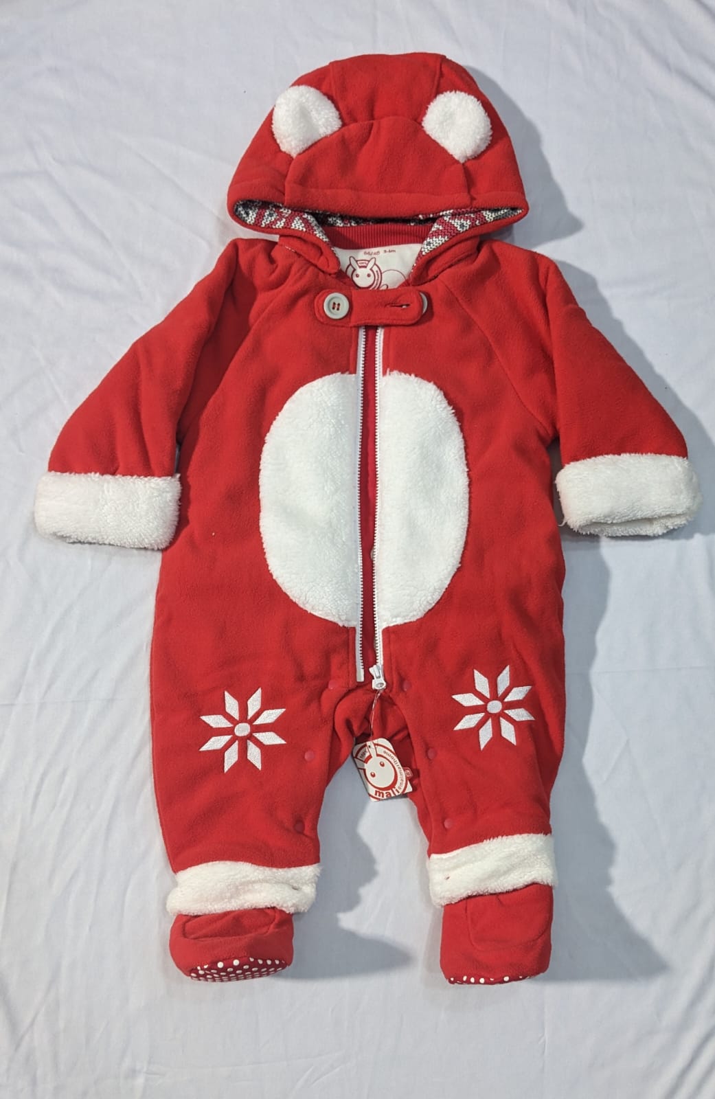 Double cotton with polyester filling Full body romper/Hoodie CM0086