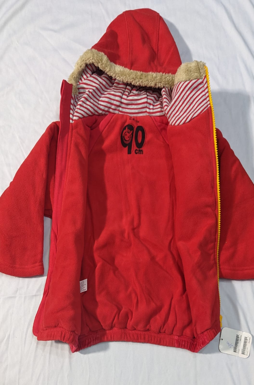 Double cotton Yellow zip Hoodie Snow union CM0065