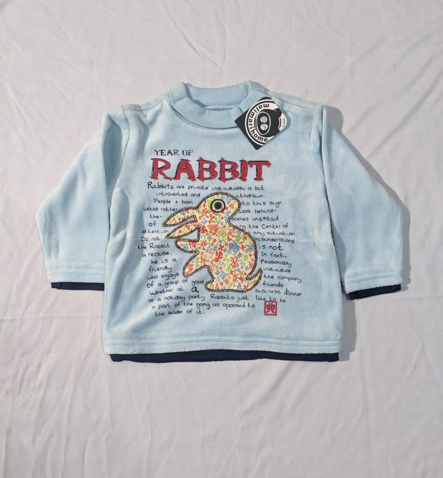 Double cotton Full sleeves front rabbit painted CM0079