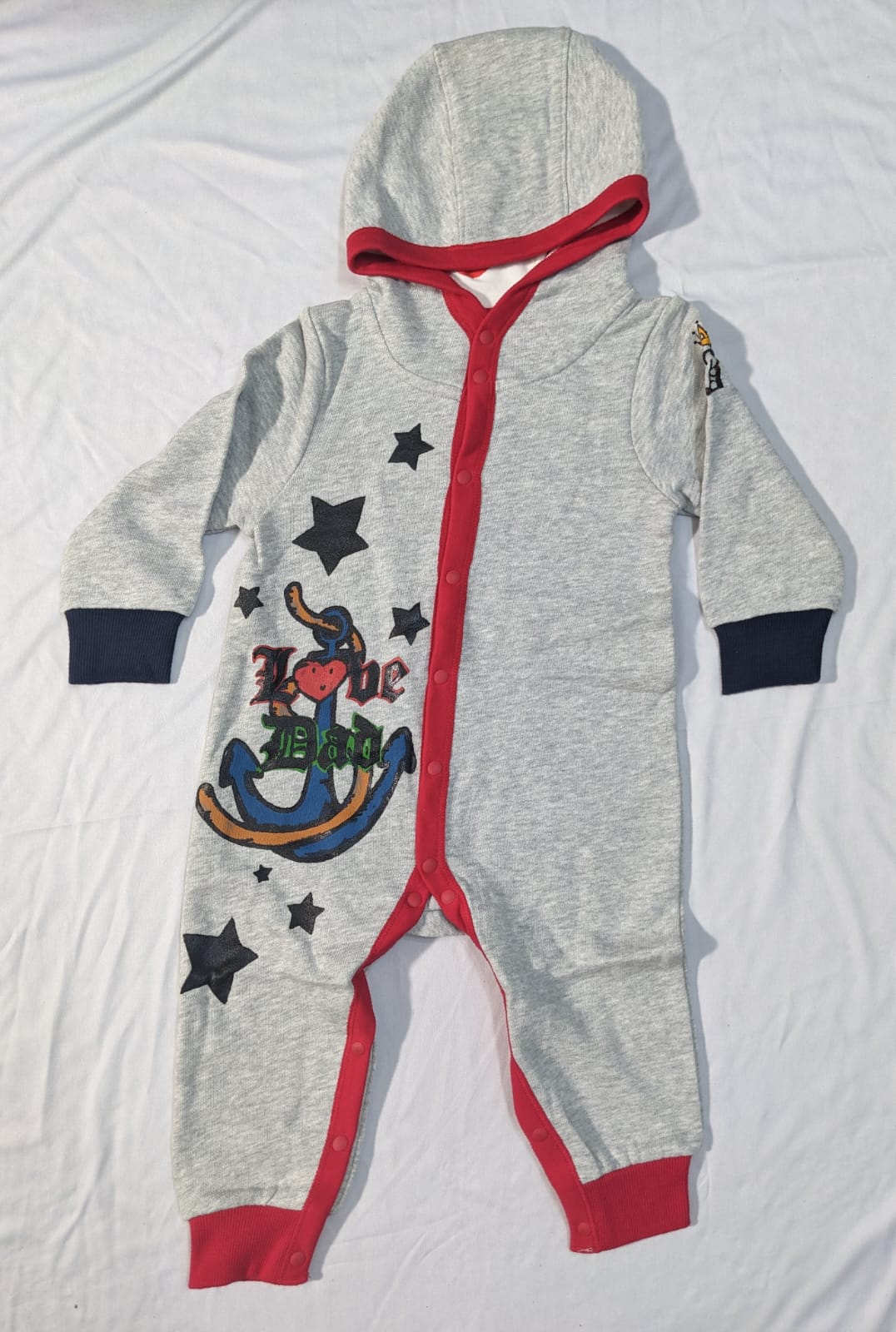 Double cotton Full body romper Hoodie CM0090
