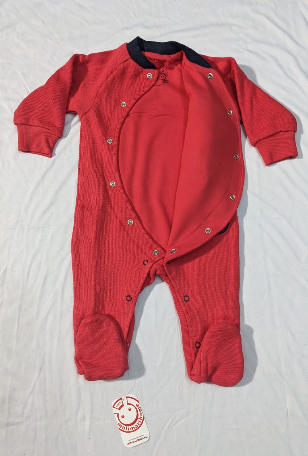 Double cotton Full romper red Cartoon dog printed CM0077