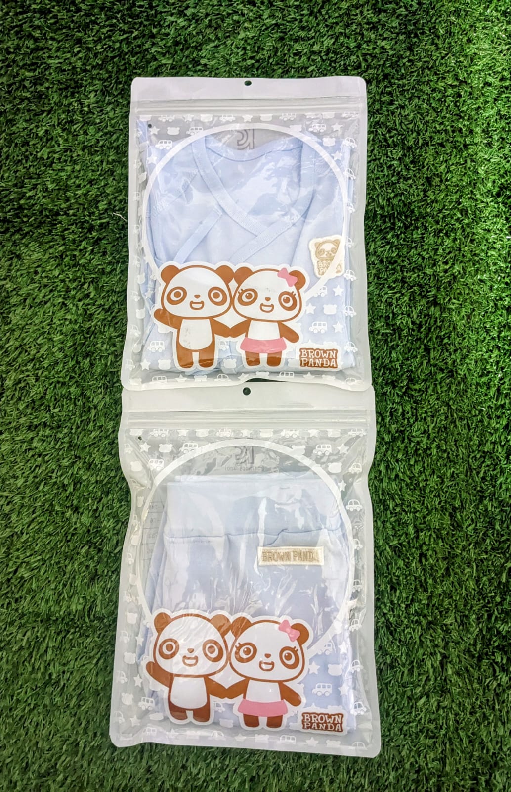 Sky Blue Open Shirt & Trousers Set – Organic Cotton Art number CM0016-10