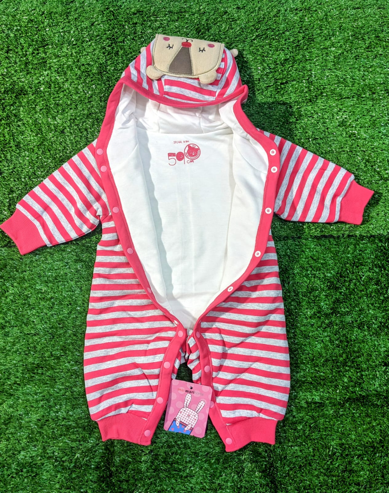Double cotton with polyester filling Full romper Hoodie gray lining CM0058