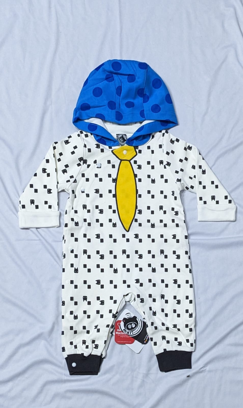 FULL SLEEVES FULL ROMPER WITH HOODIE CM0102