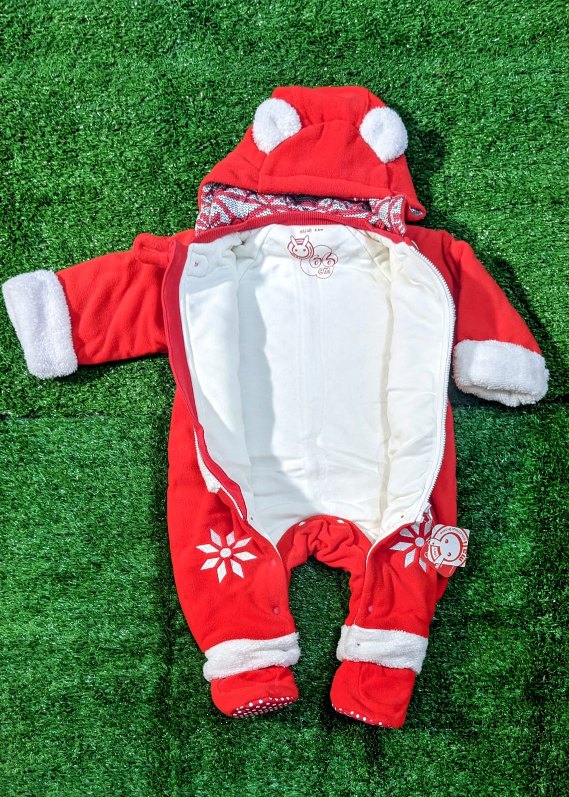 Double cotton with polyester filling Full body romper/Hoodie CM0086