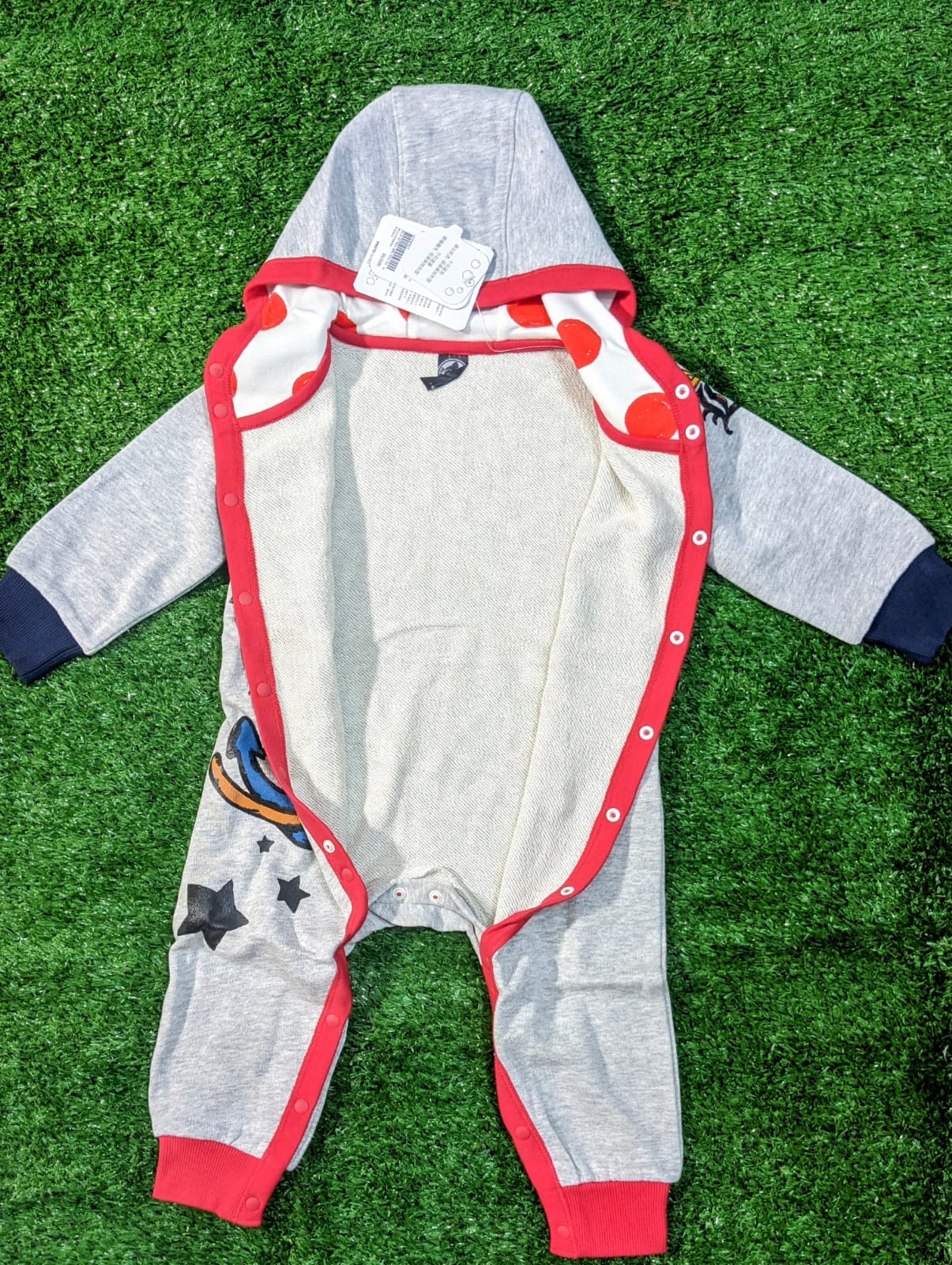 Double cotton Full body romper Hoodie CM0090