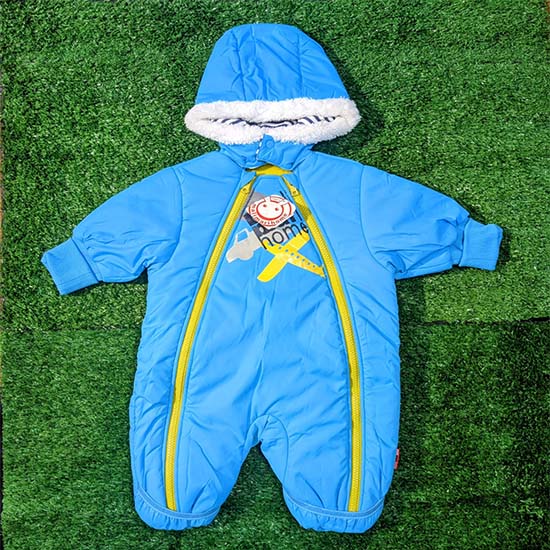Puffer jacket cotton lining with polyester filling Hoodie jacket/romper CM0071