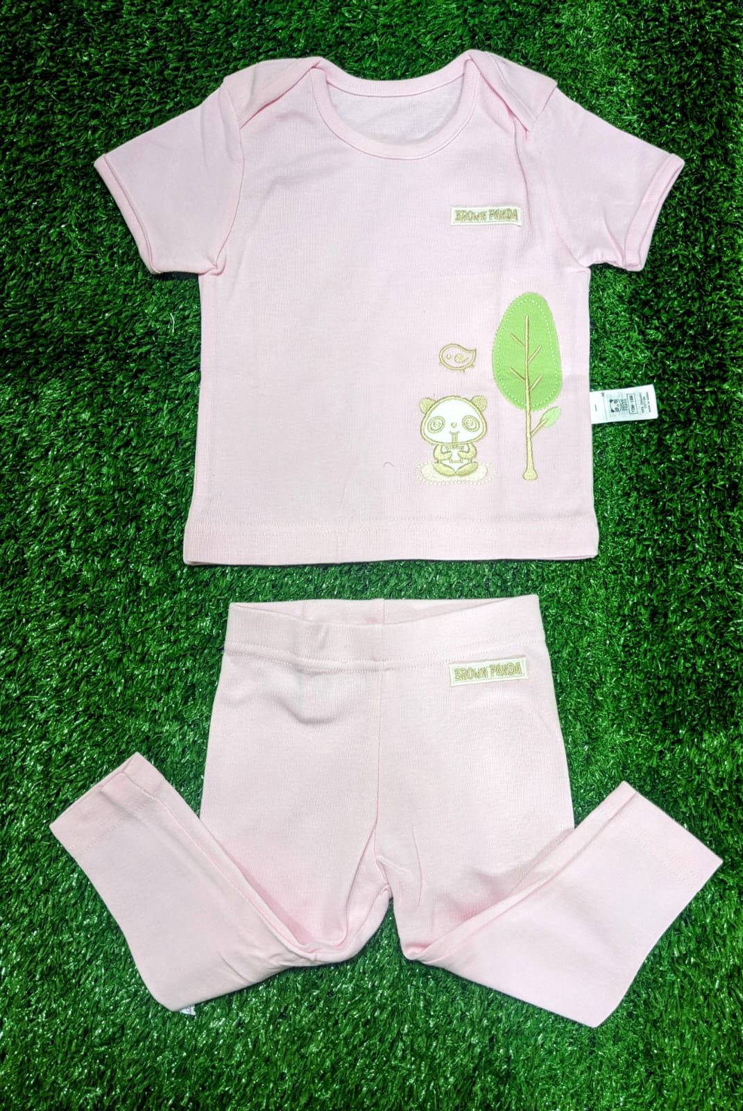 Pink Baby Shirt & Trousers Set – Organic Cotton Art number CM0007-13