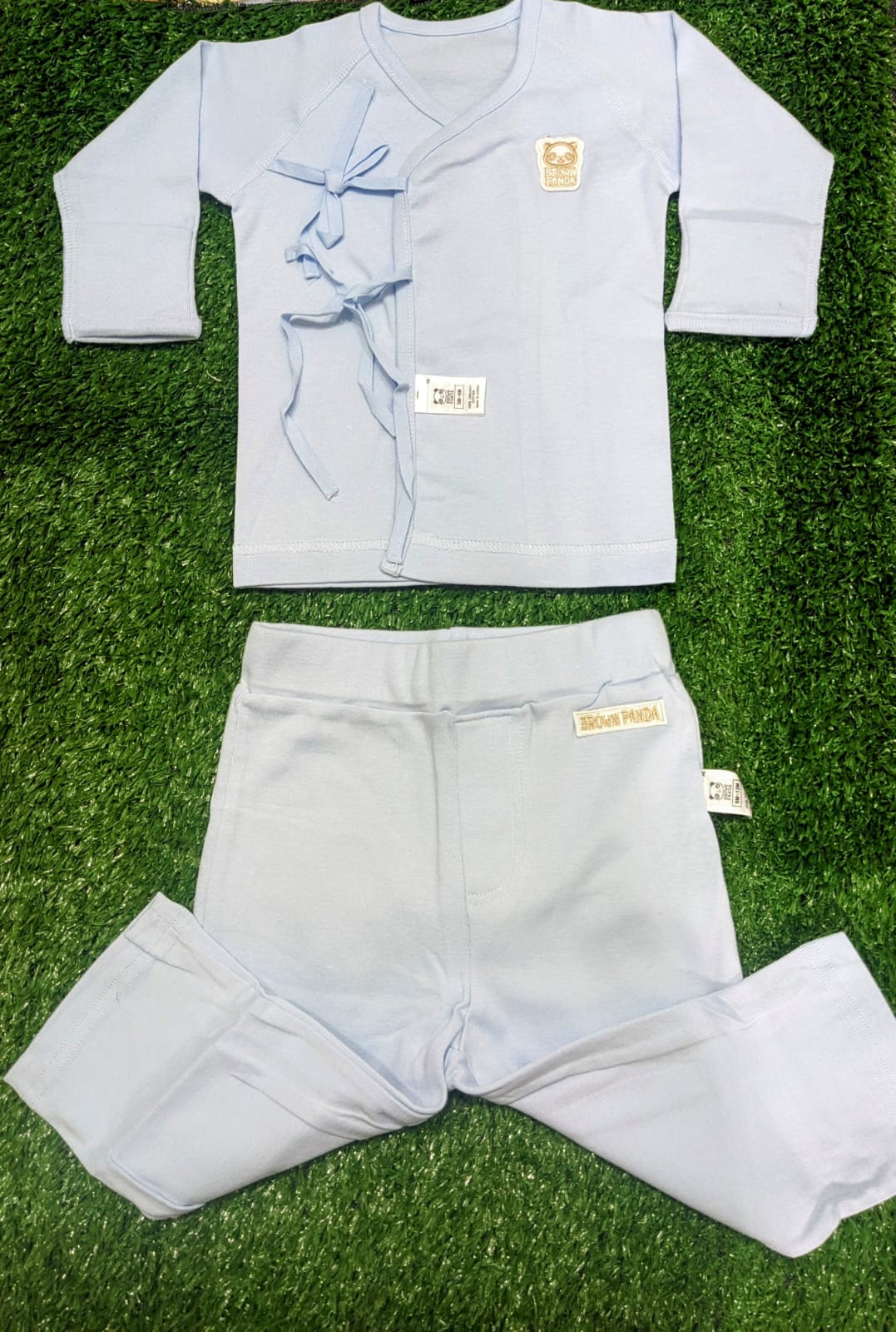 Sky Blue Open Shirt & Trousers Set – Organic Cotton Art number CM0016-10