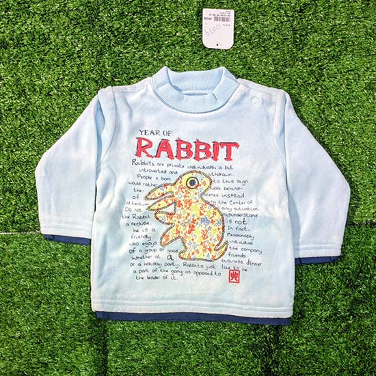 Double cotton Full sleeves front rabbit painted CM0079