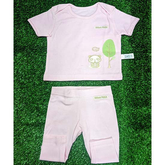 Pink Baby Shirt & Trousers Set – Organic Cotton Art number CM0007-13