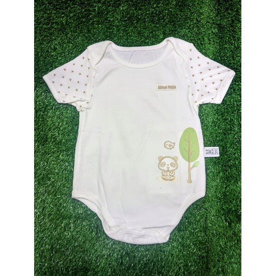 Adorable Half-Sleeve Baby Boy Romper (Brown Panda) Original Art number CM0001