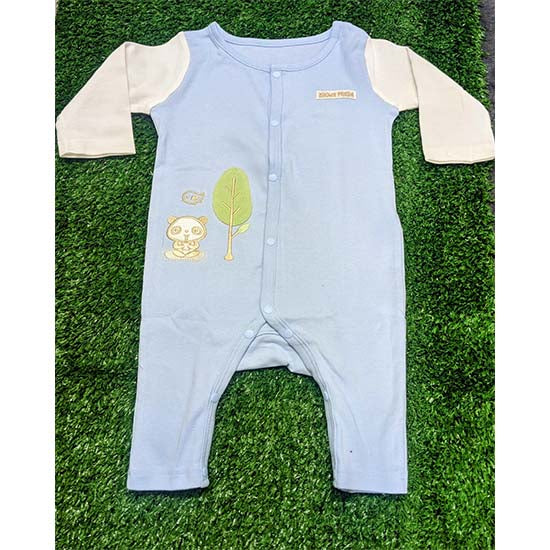 Adorable Full-Sleeve Baby Boy Romper (Brown Panda) Original Art number CM0017