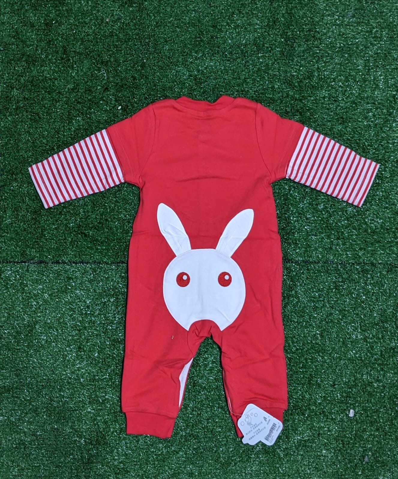 DOUBLE COTTON BED FULL BODY BABY ROMPER WITH WHITE LINING FULL SLEEVES CM0220