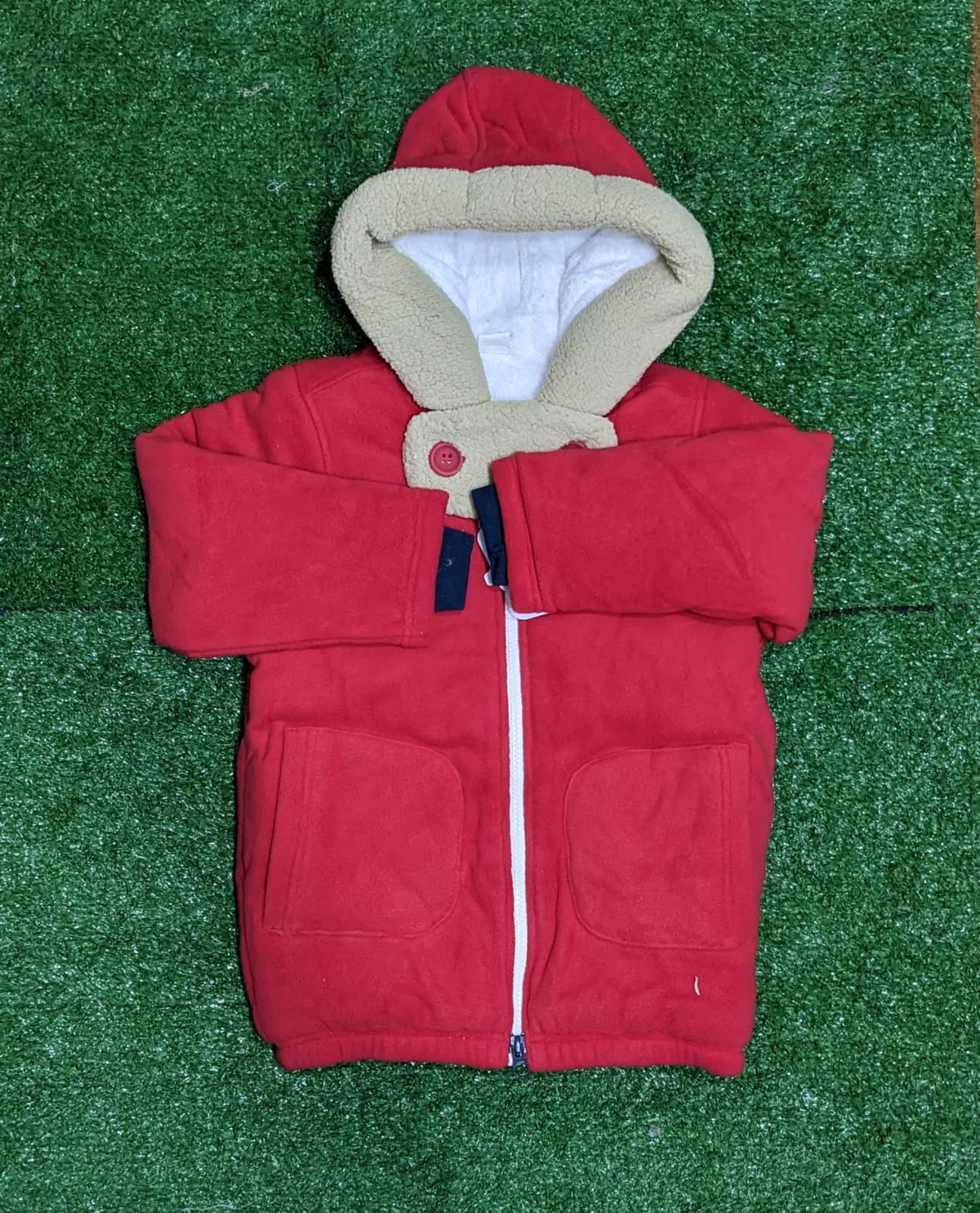 DOUBLE COTTON WITH POLYESTER FILLING INNER FUR BABY HOODIE CM0208