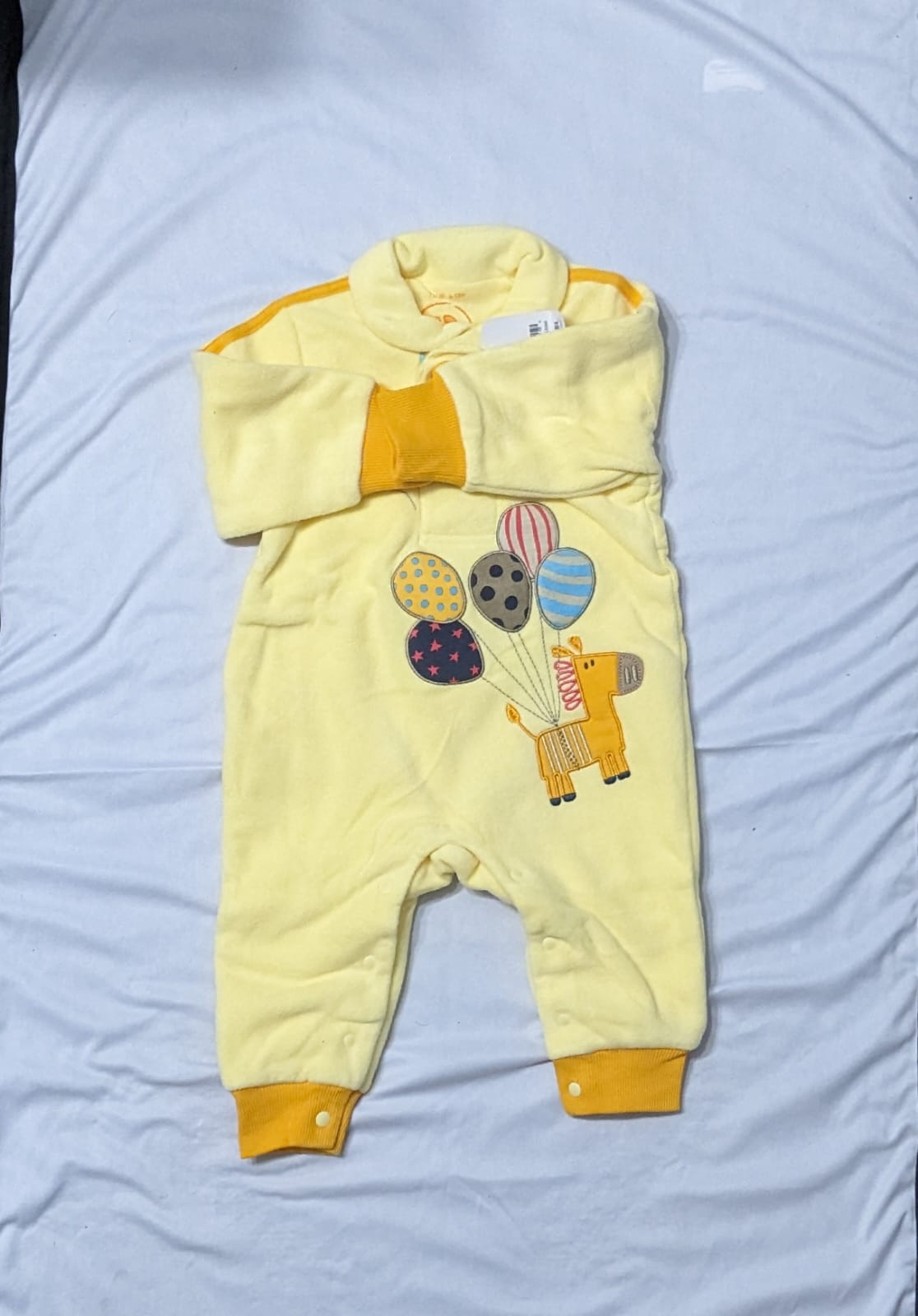 DOUBLE COTTON FULL SLEEVES FULL BODY BABY ROMPER CM0213