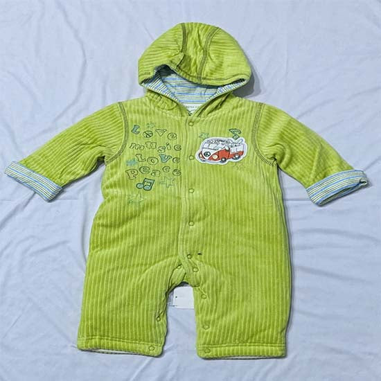 FULL SLEEVES DOUBLE COTTON ROMPER/HOODIE CM0114
