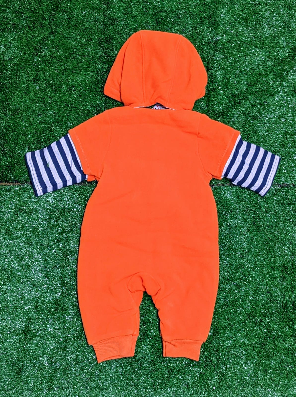 FULL SLEVEES B/W SLEVEES FULL BODY ROMPER/HOODIE CM0113
