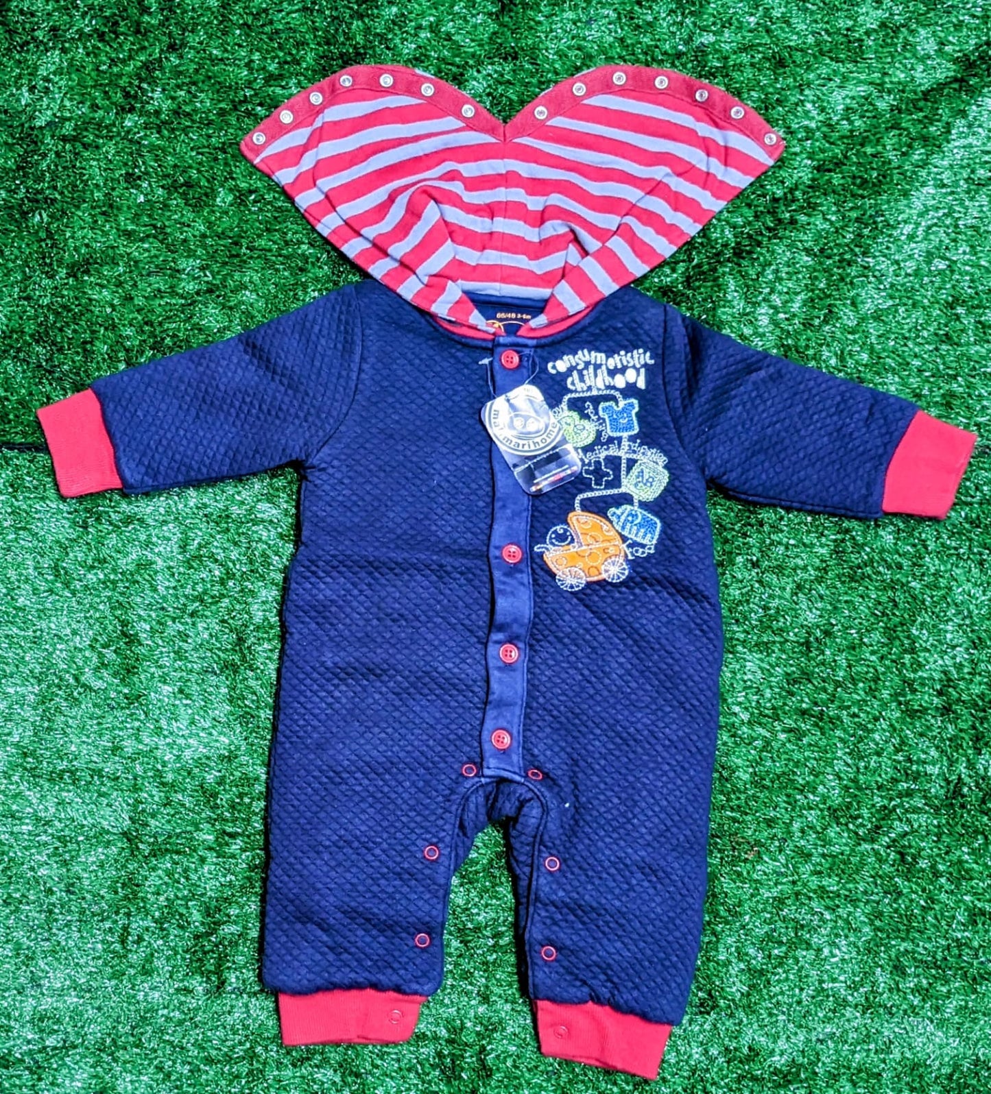 FULL SLEEVES DOUBLE ROMPER/HOODIE CM0100
