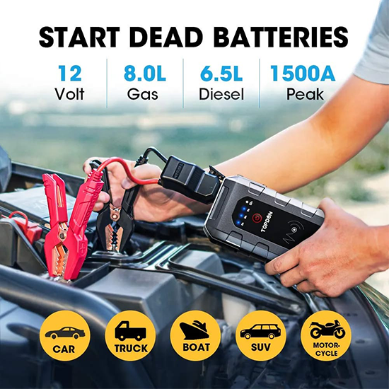 TOPDON - Volcano 1500 - Only Accessories-casing and Battery clips and kit with faulty battery