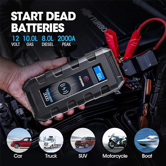 TOPDON Volcano 2000 - Only Accessories-casing and Battery clips and kit with faulty battery