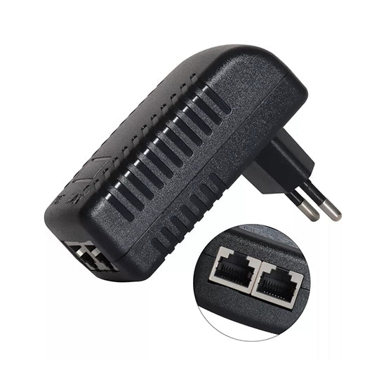 DC48V 0.5A Wall PoE Injector Ethernet Adapter Power Supply RJ45 LAN for camera's
