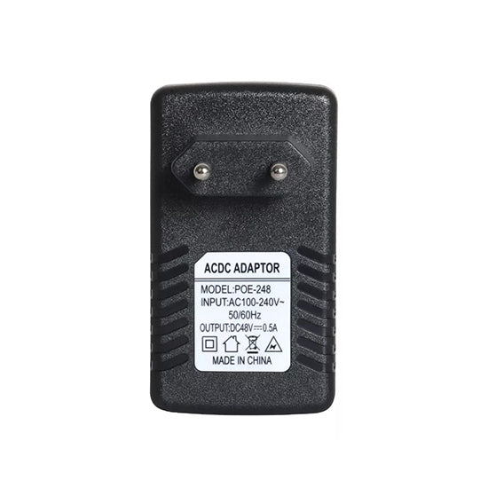 DC48V 0.5A Wall PoE Injector Ethernet Adapter Power Supply RJ45 LAN for camera's