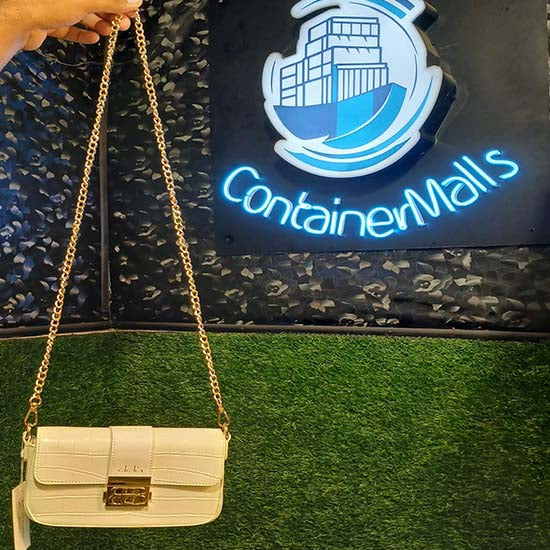 Dela lady's handbag Color white