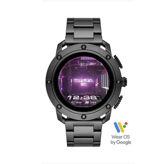 Diesel Axial 0565 Hmr2 Metal Black Dial/ Silicon black bracelet