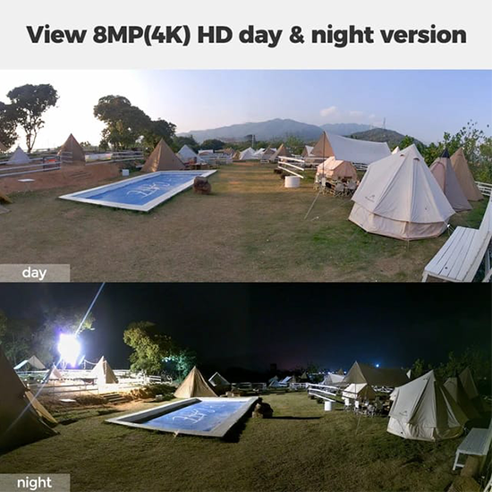 REOLINK 4K Duo 2 WiFi Security Camera 8MP with Ultra-Wide Angle without box local stand and antenna