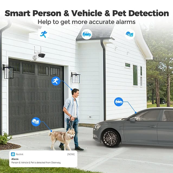 REOLINK 4K Duo 2 WiFi Security Camera 8MP with Ultra-Wide Angle without box local stand and antenna