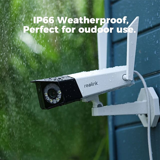 REOLINK 4K Duo 2 WiFi Security Camera 8MP with Ultra-Wide Angle without box local stand and antenna