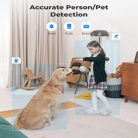 REOLINK E1 Zoom Indoor Security Camera 3X OPTICAL ZOOM, 2.4/5GHz Dual Band WiFi Camera, 5MP Plug-in Pet Camera Without box LOCAL CHARGER LOCAL STAND