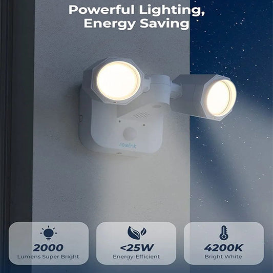 Reolink Floodlight WIFI Floodlights for Reolink  wifi Smart Plug, Smart PIR Detection, 2000 Lm WITHOUT BOX