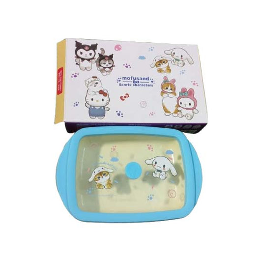 Hello kitty air tight food container 800ml capacity borosilicate glass 0° to 180° temperature tolerance  Food grade material  microwave and oven safe