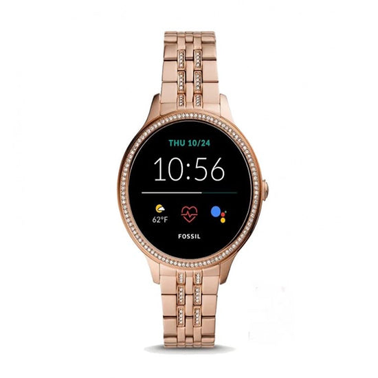 Fossil 5e 1579 generation 5 Dial colour golden strap golden colour stainless steel Women's watch (Used)