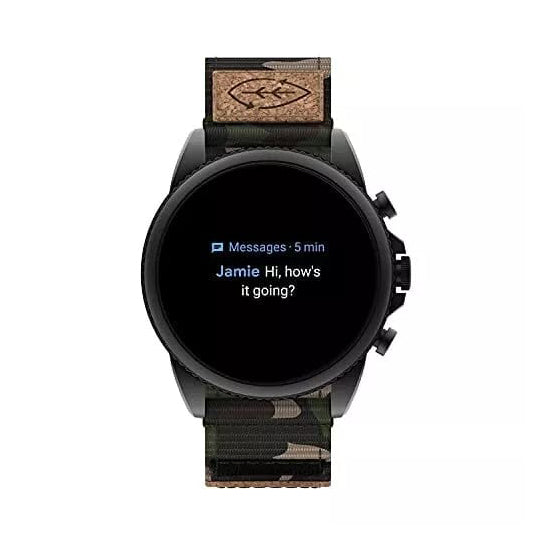 Fossil Gen 6 0890 dail colour black strap colour camoflauge (Used) Mens watch