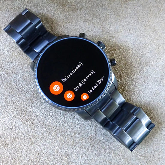 Fossil Q Explorist HR 0283 Dial colour silver Strap material stainless steel Strap colour silver Condition (Used)