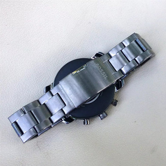 Fossil Q Explorist HR 0283 Dial colour silver Strap material stainless steel Strap colour silver Condition (Used)