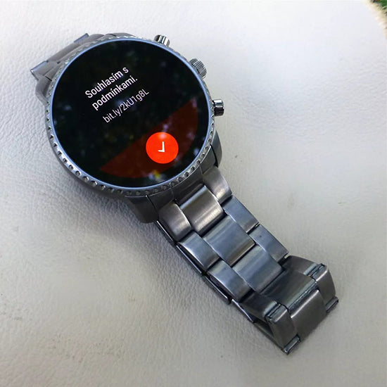 Fossil Q Explorist HR 0283 Dial colour silver Strap material stainless steel Strap colour silver Condition (Used)