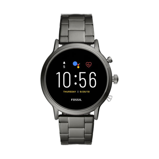 Fossil carlyle Hr 0728 Mens smart watch Stainless steel bracelet black dial (Used)