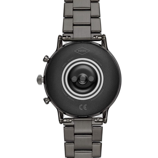Fossil carlyle Hr 0728 Mens smart watch Stainless steel bracelet black dial (Used)